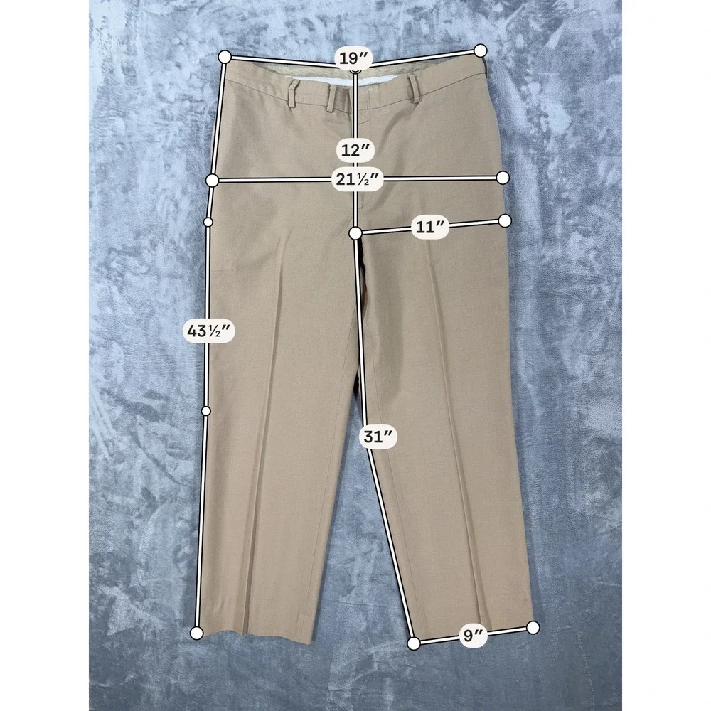Flying Cross US Navy Pants Men's Size 38x32 Khaki Dress Trousers